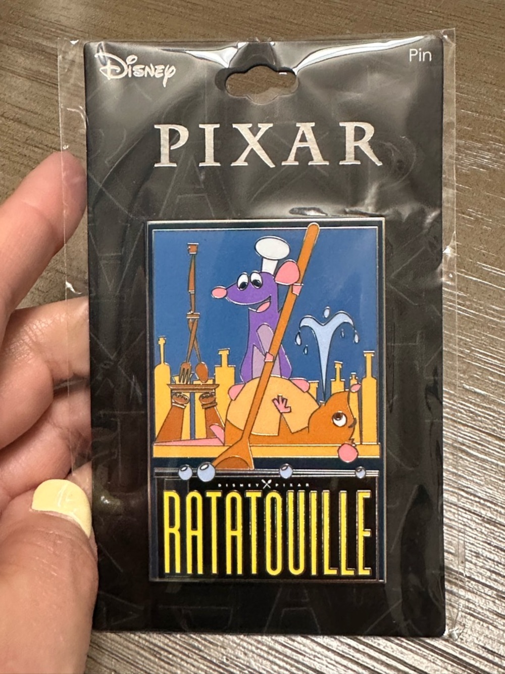 Disney Pixar Ratatouille Remy & Emile Jumbo Pin - 2026 Neon Tuesday Kraken Pin